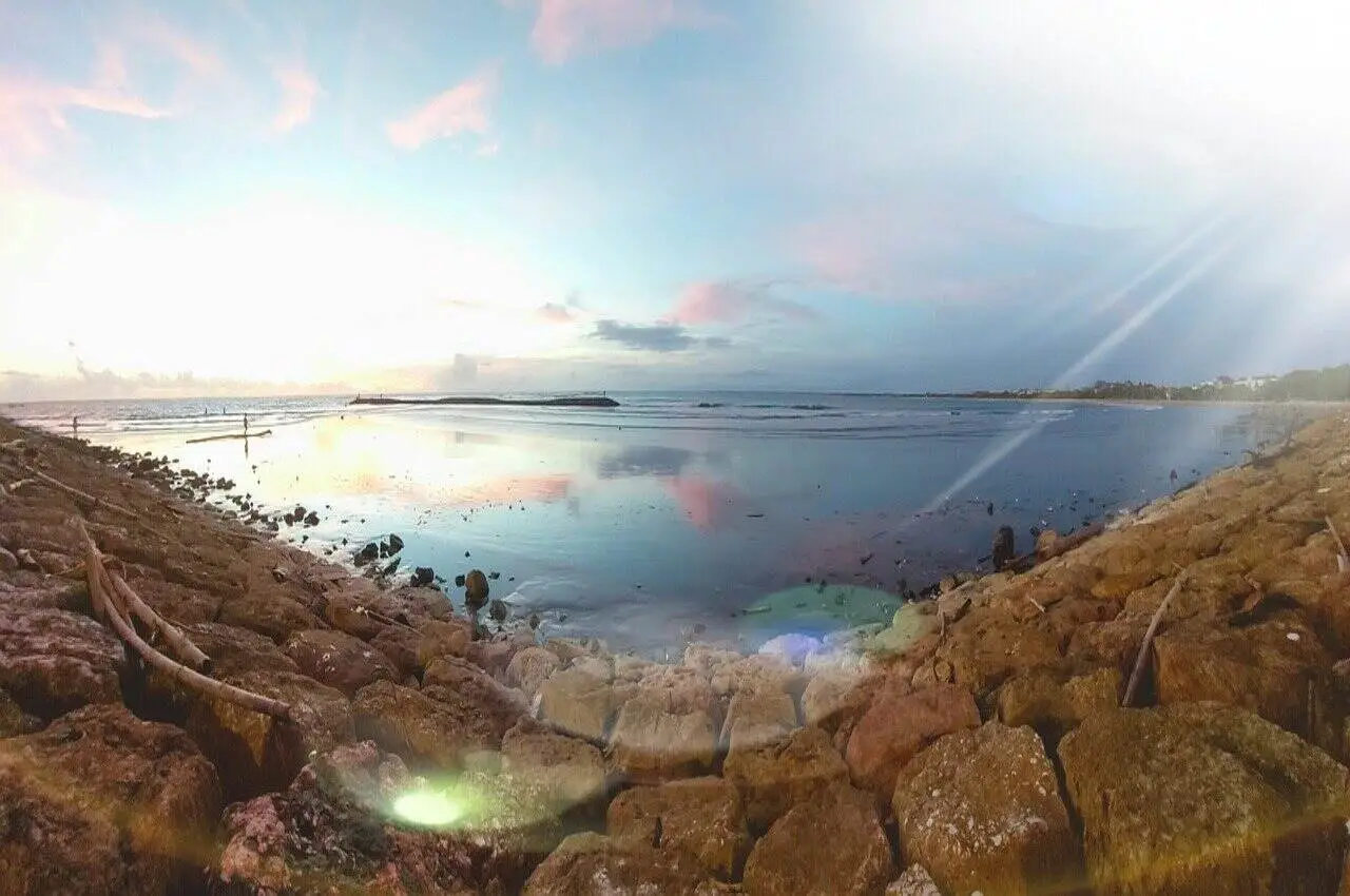 a rocky coastline