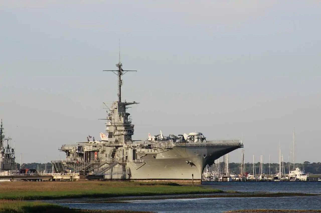 A ship in Patriots Point Naval & Maritime Museum