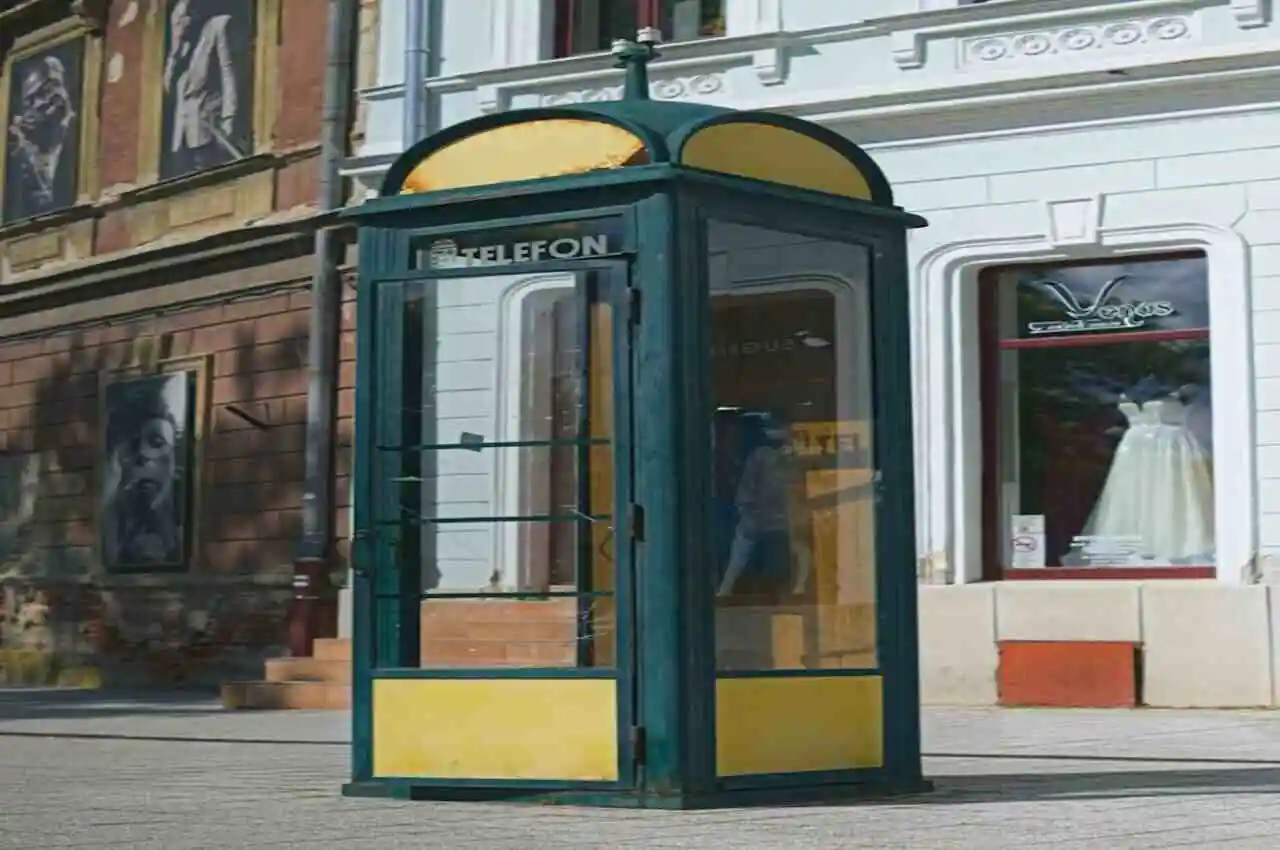 A phone booth in Nagyakanizsa