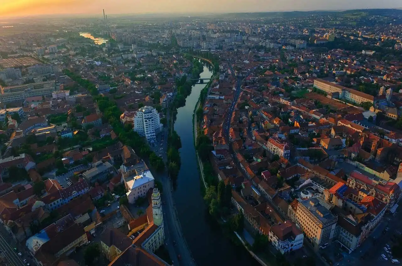 A full view of the city- one of the cheap places to visit in Romania