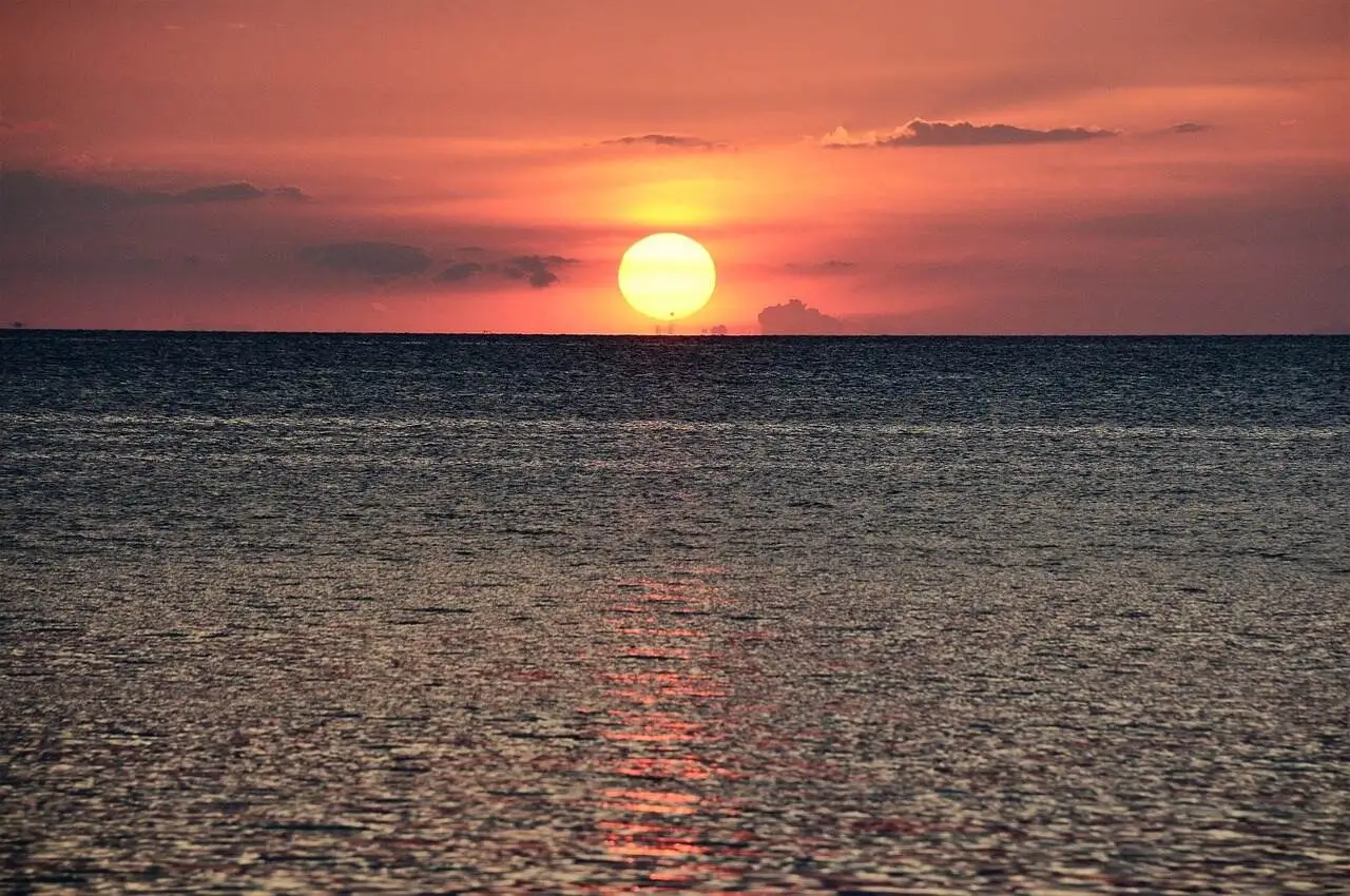 Sunset views from Sandakan.