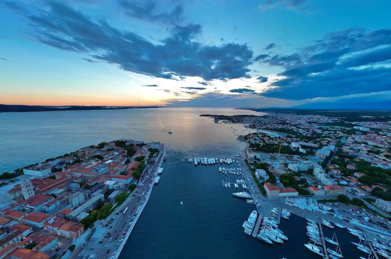 Neighborhood in Zadar on the coastal side