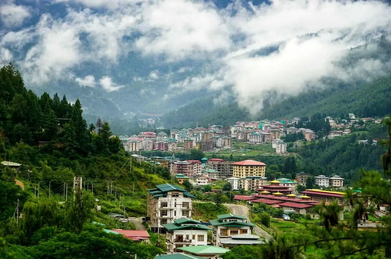 A beautiful neighborhood in Thimphu