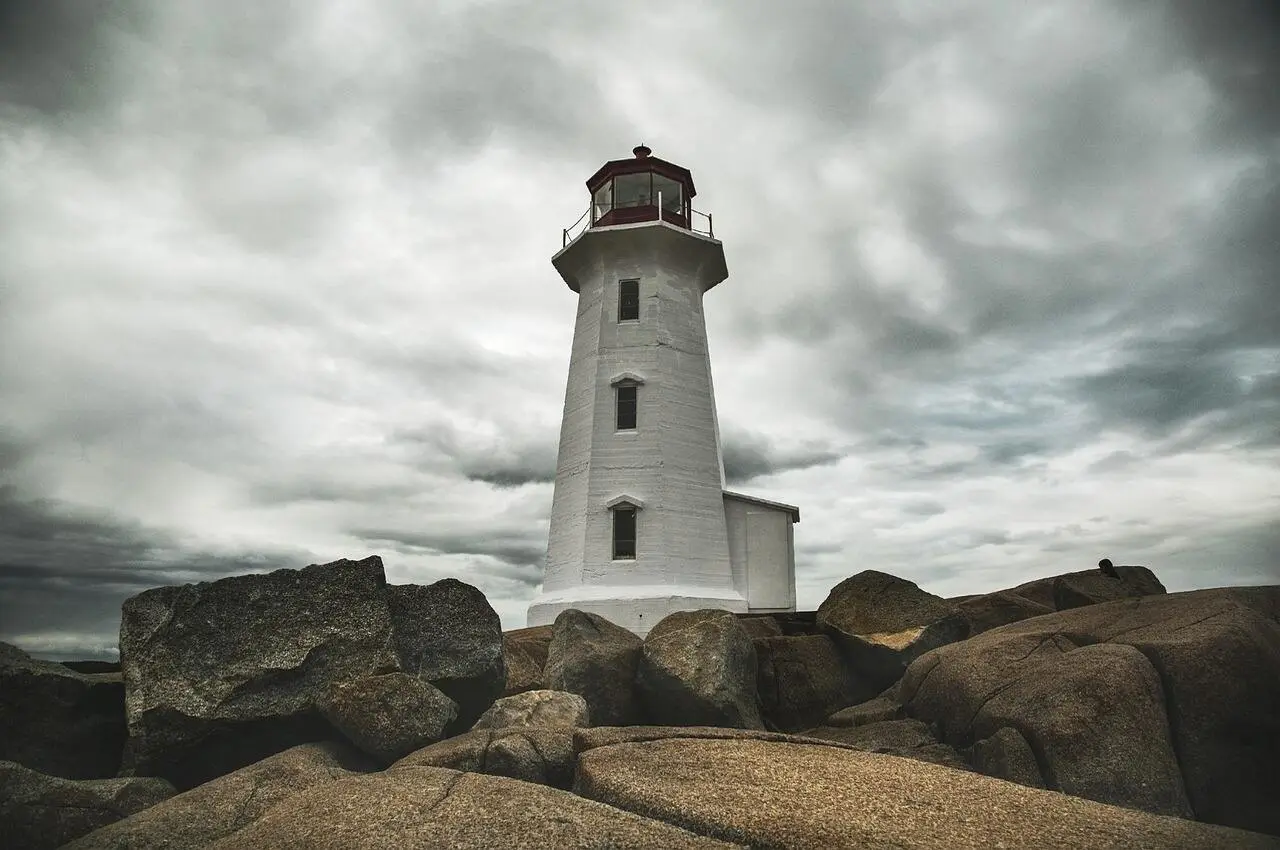 Lighthouse in Tongue Point