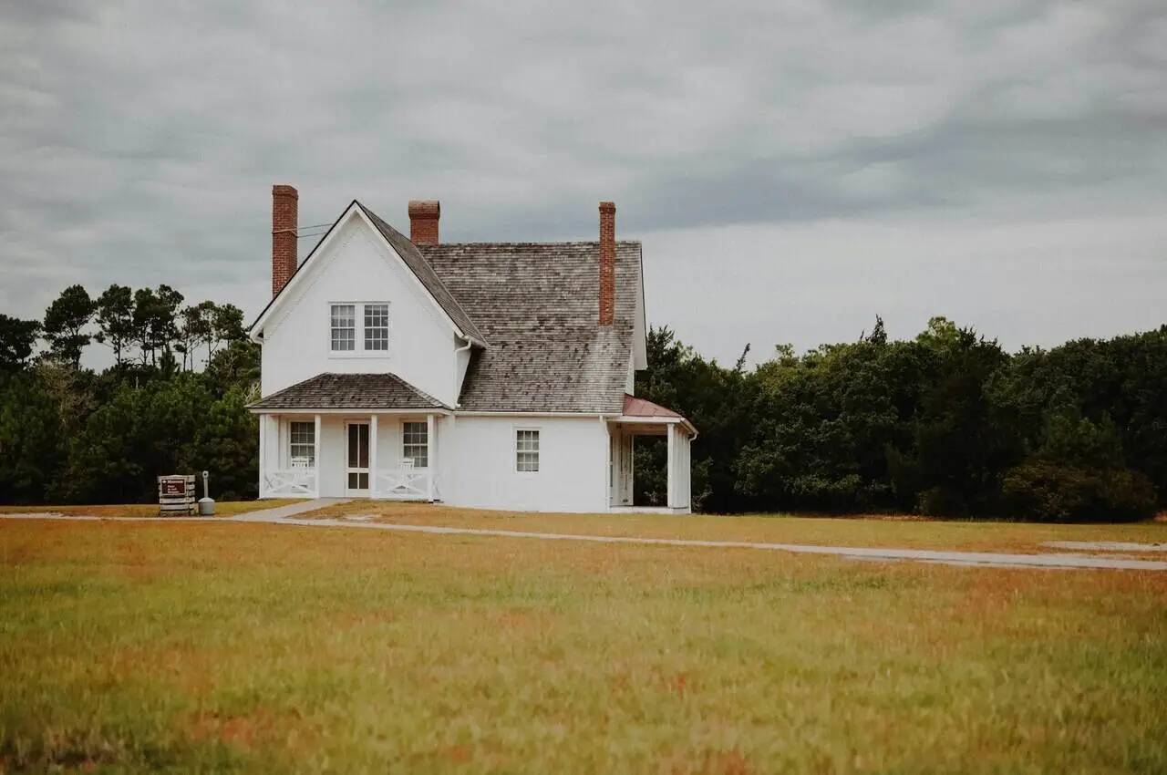 A house with greenery around it.