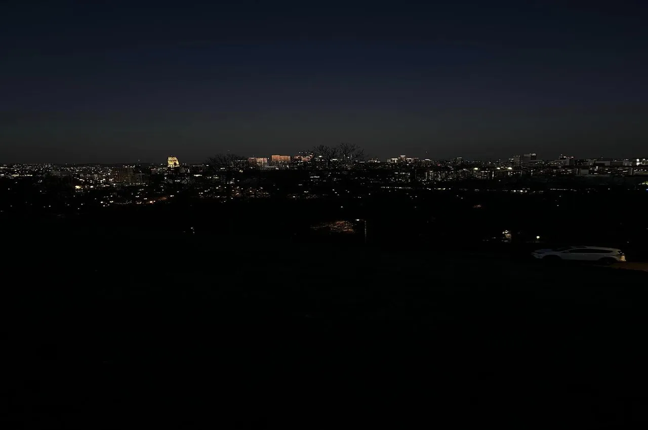 Night views from the skyline of Nashville