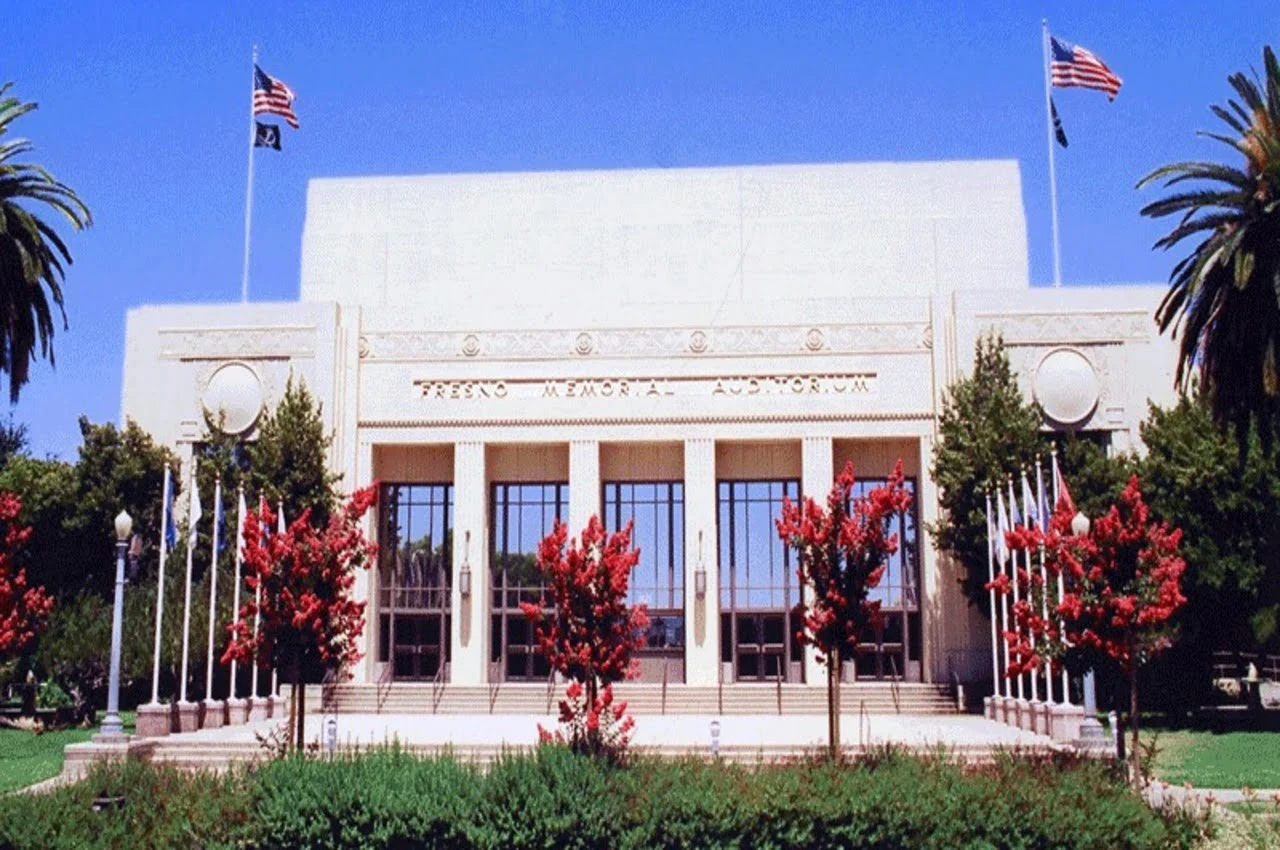 Fresno Memorial Auditorium building.