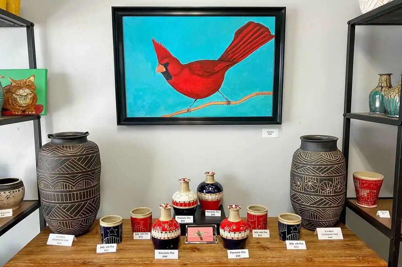 Handcrafted products and paintings