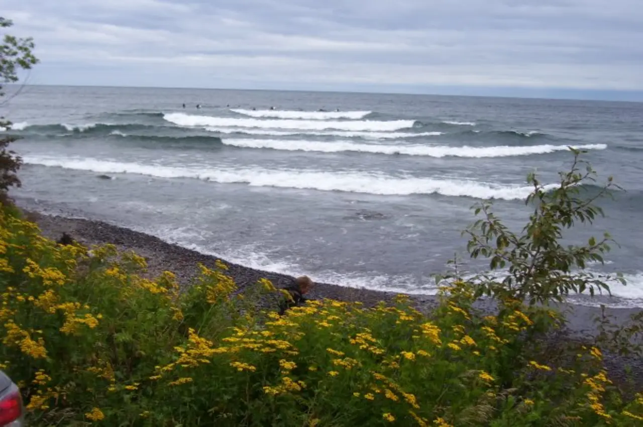 Shore of Superior Lake from the Stoney Point.