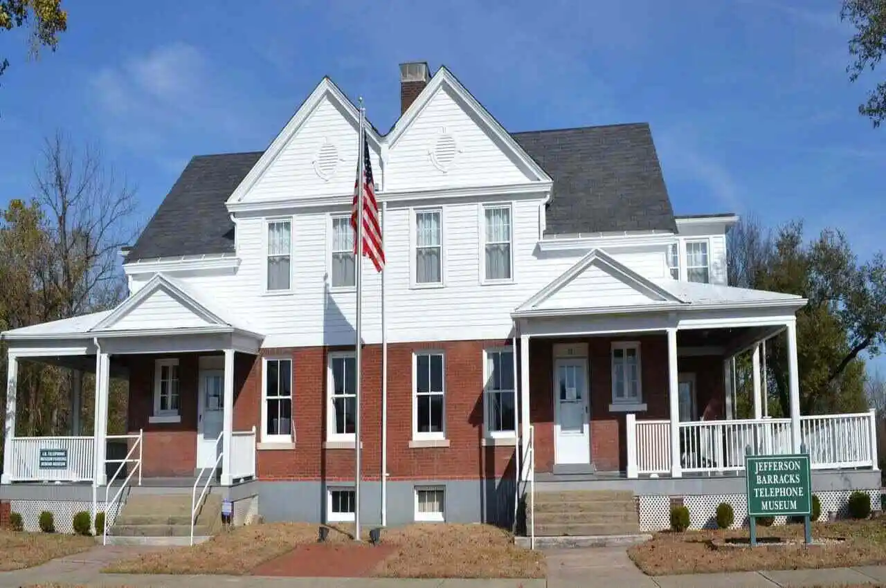 Outside the Jefferson Barracks Telephone Museum