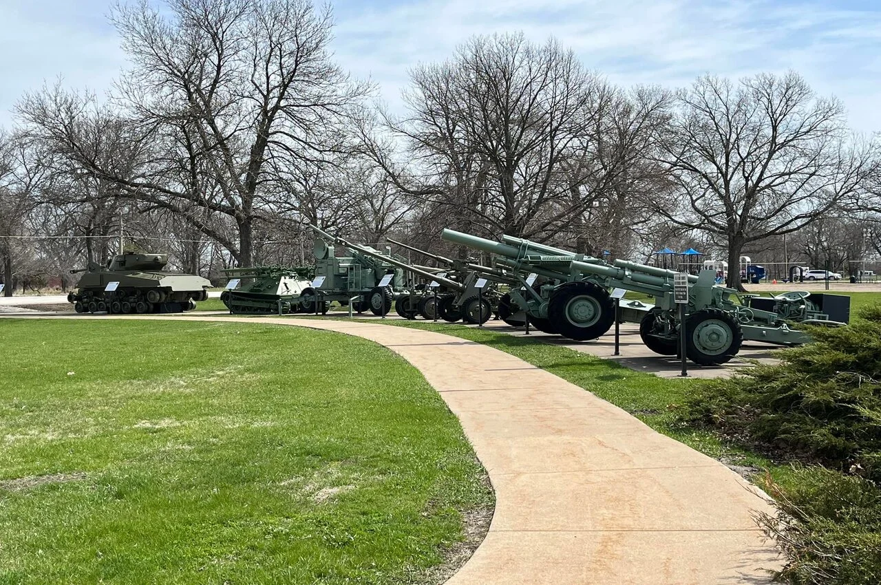 Replica of cannons on display in a park - Among hidden gems in Quad Cities
