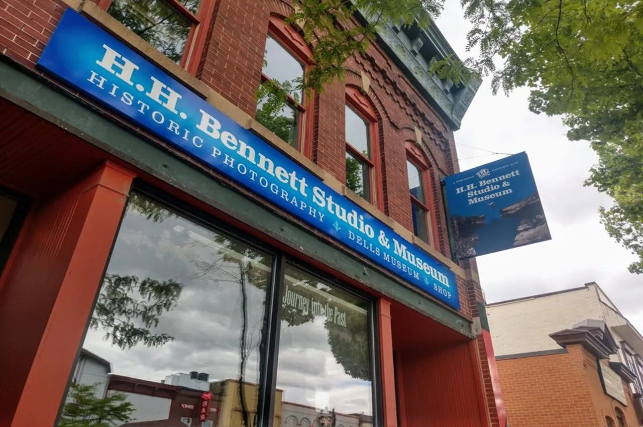 H. H. Bennett Studio and Museum building from outside.