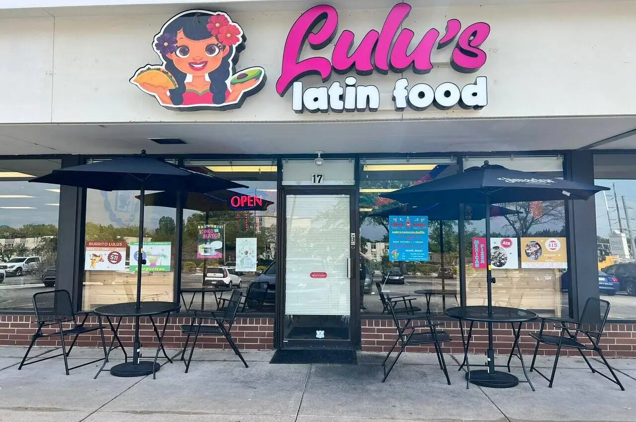 Lulu Latin Food’s patio area.
