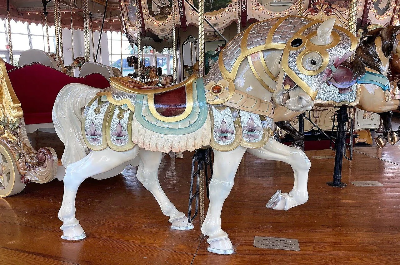 A carousel
