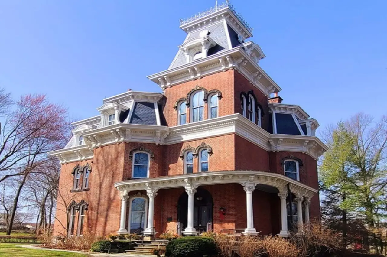 A big mansion from the outside.