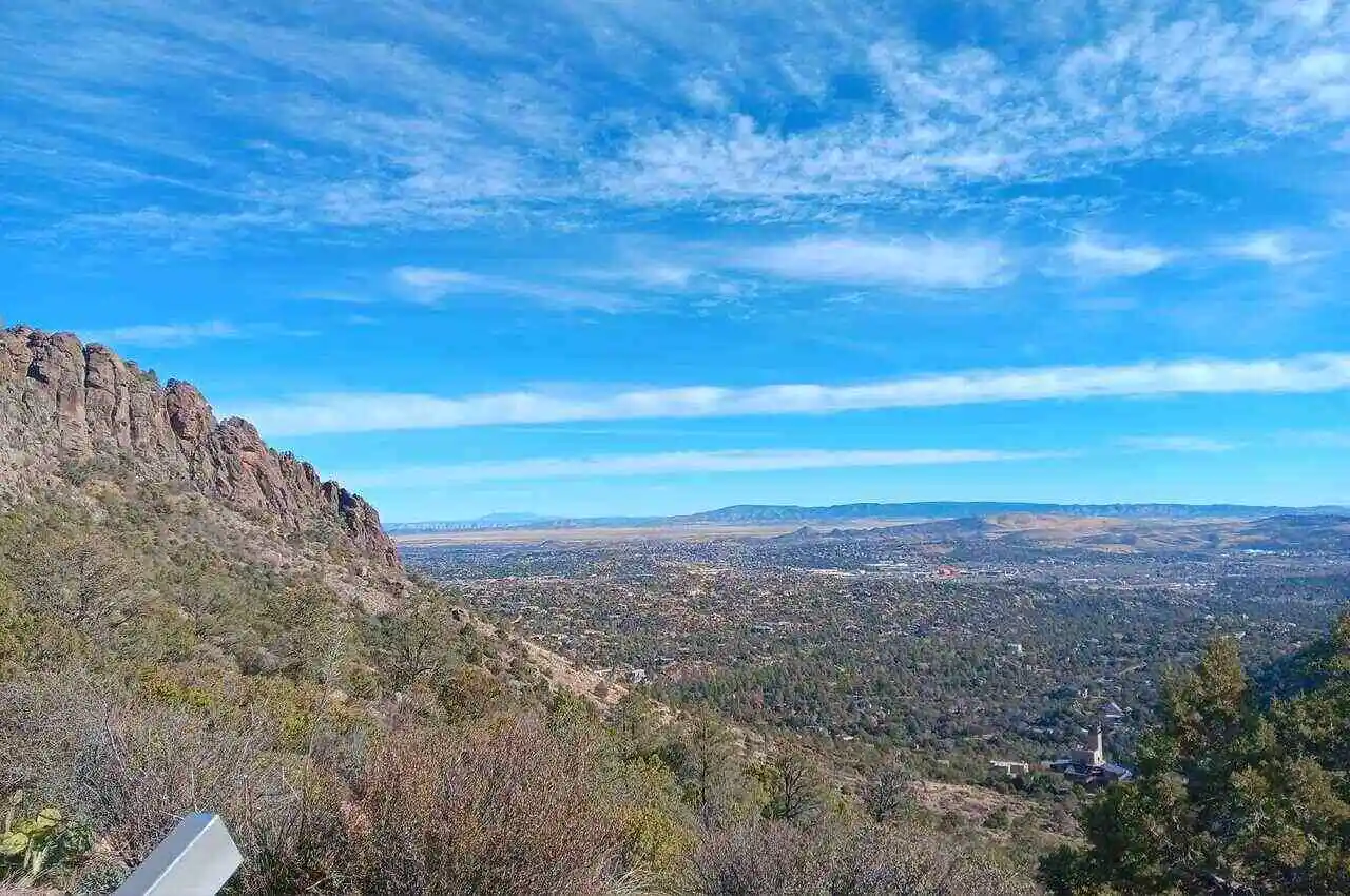 views from top of a mountain. Among hidden gems in Prescott