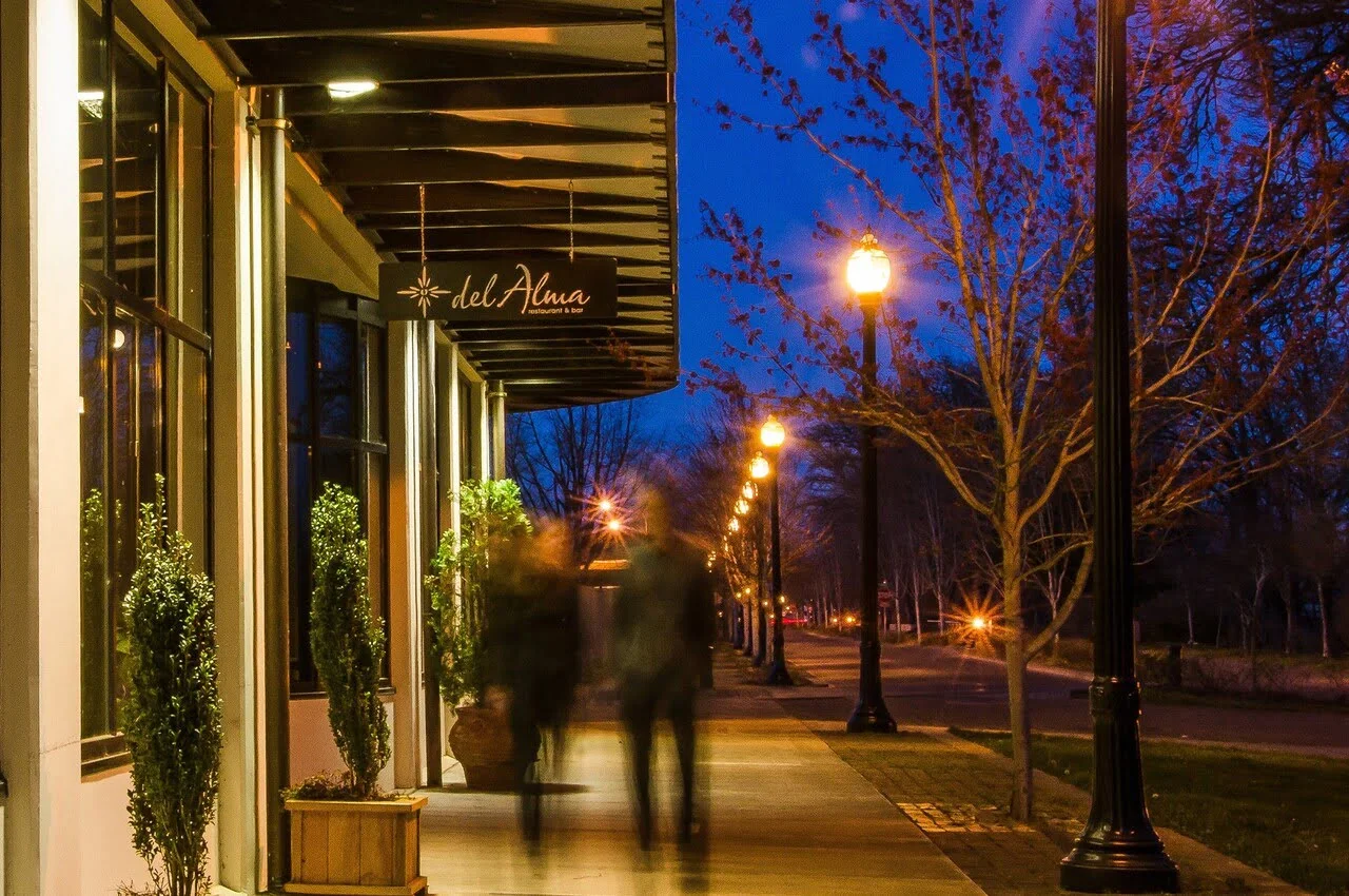 Entrance of del Alma restaurant.