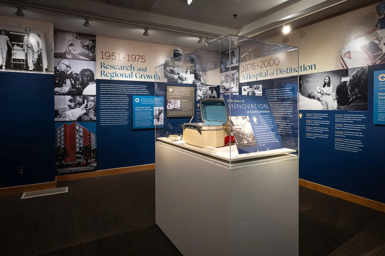 Inside view of Oregon Historical Society.
