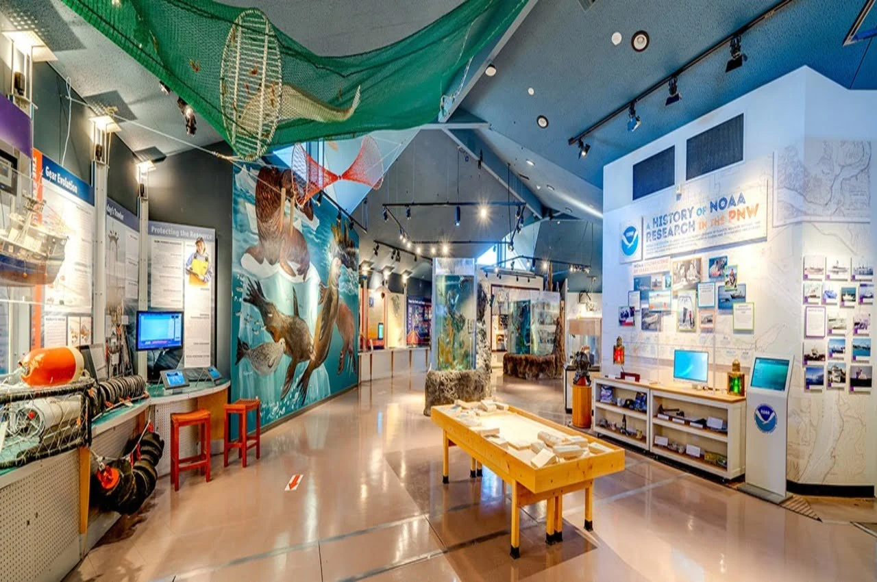 An exhibit of Hatfield Marine Science Center.
