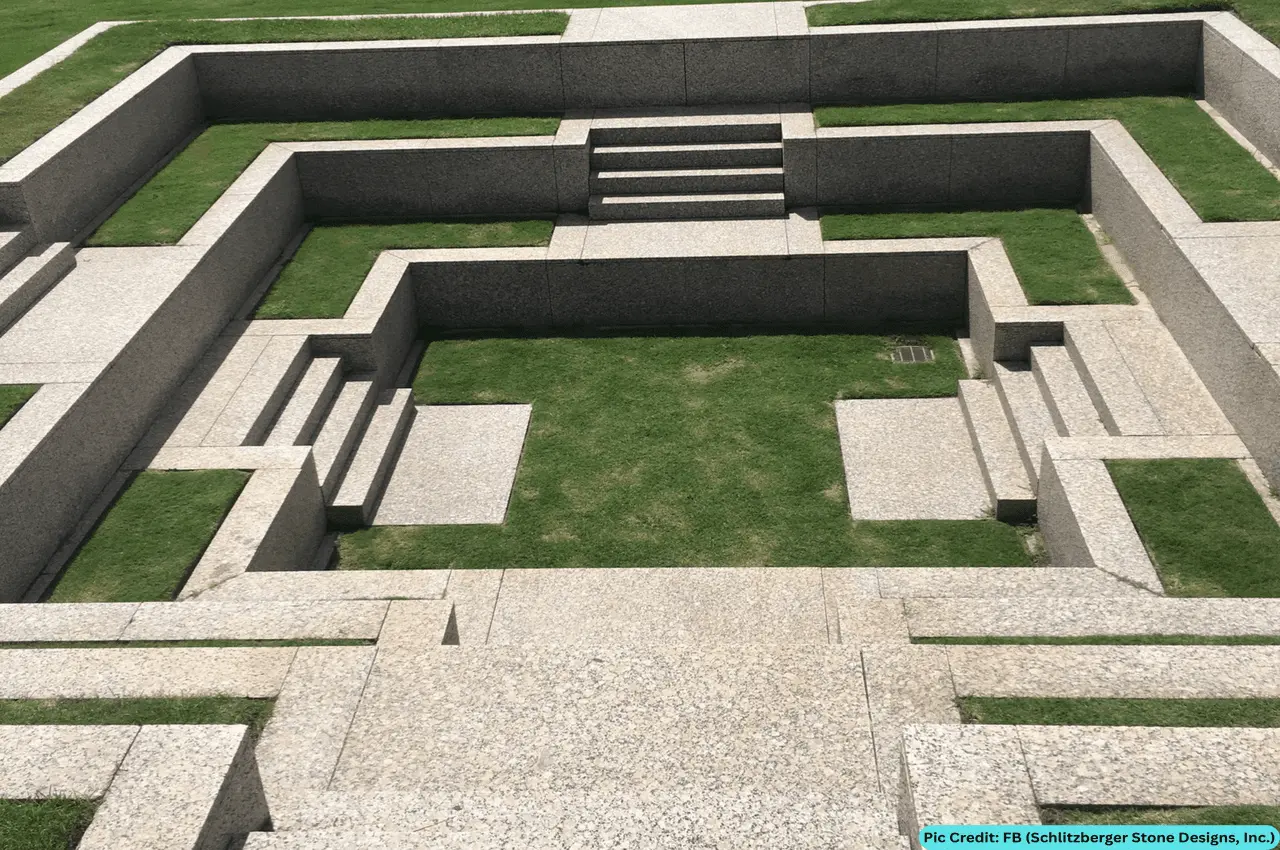 Inside view of a Houston Police Department Memorial.
