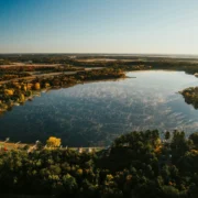 lake surrounded by forest - among hidden gems in Wisconsin