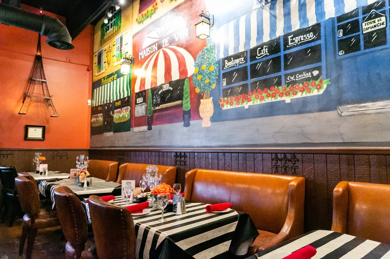 Sofa and chair in the dining area - among hidden gem restaurants in Colorado Springs