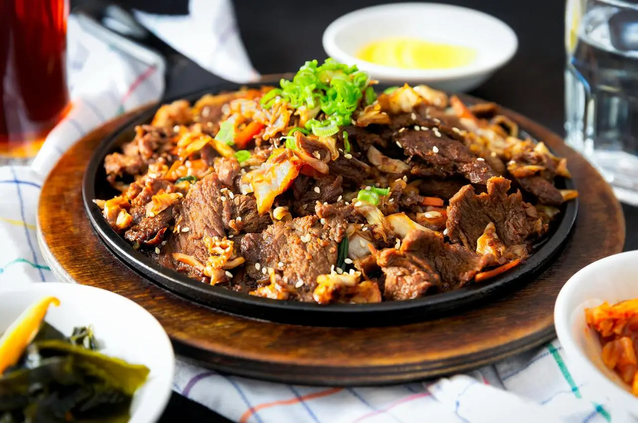 Korean food in a bowl.